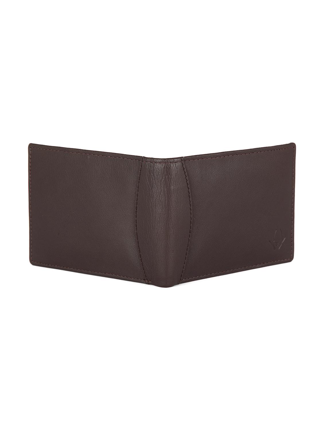 brown solid leather wallet - 17411025 - Zoom Image - 2
