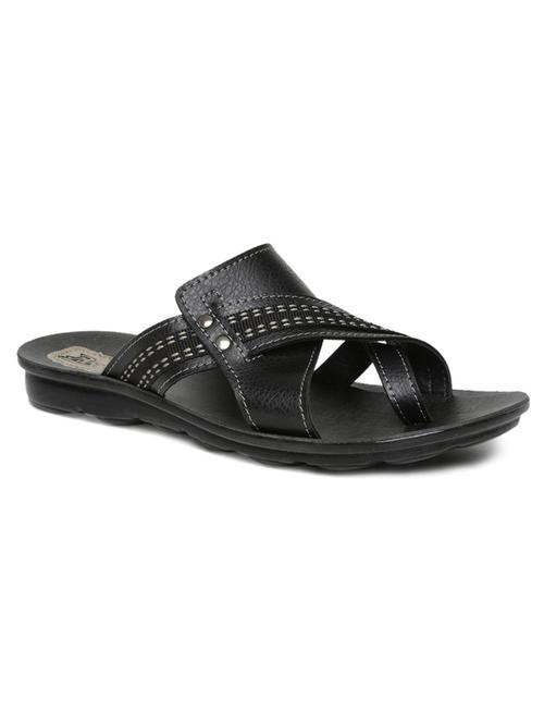 black fabric slip on slippers - 17411250 - Standard Image - 1