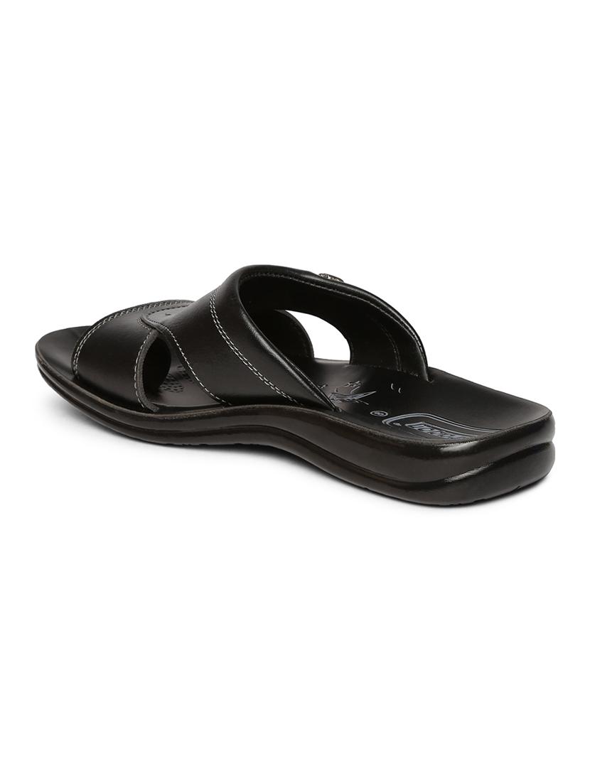 black fabric slip on flip flops - 17411294 - Zoom Image - 3