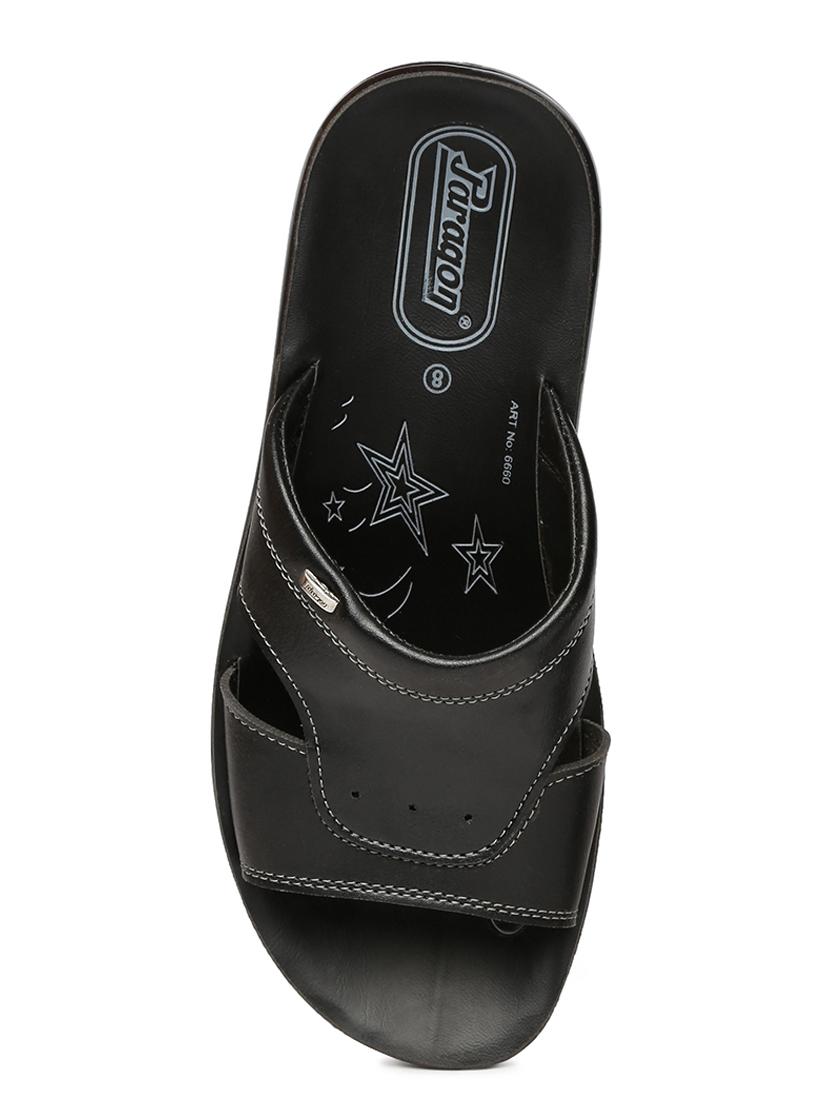 black fabric slip on flip flops - 17411294 - Zoom Image - 4