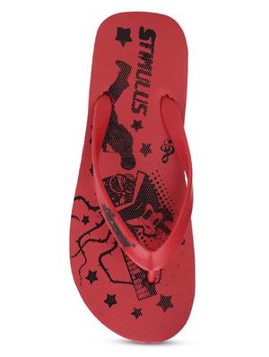 red tpu slip on slippers - 17411300 - Standard Image - 4