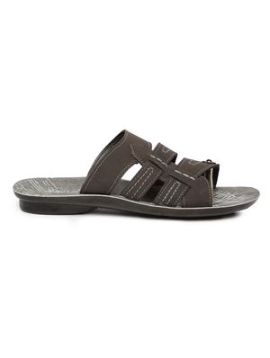 grey fabric slip on slippers - 17411311 - Standard Image - 2