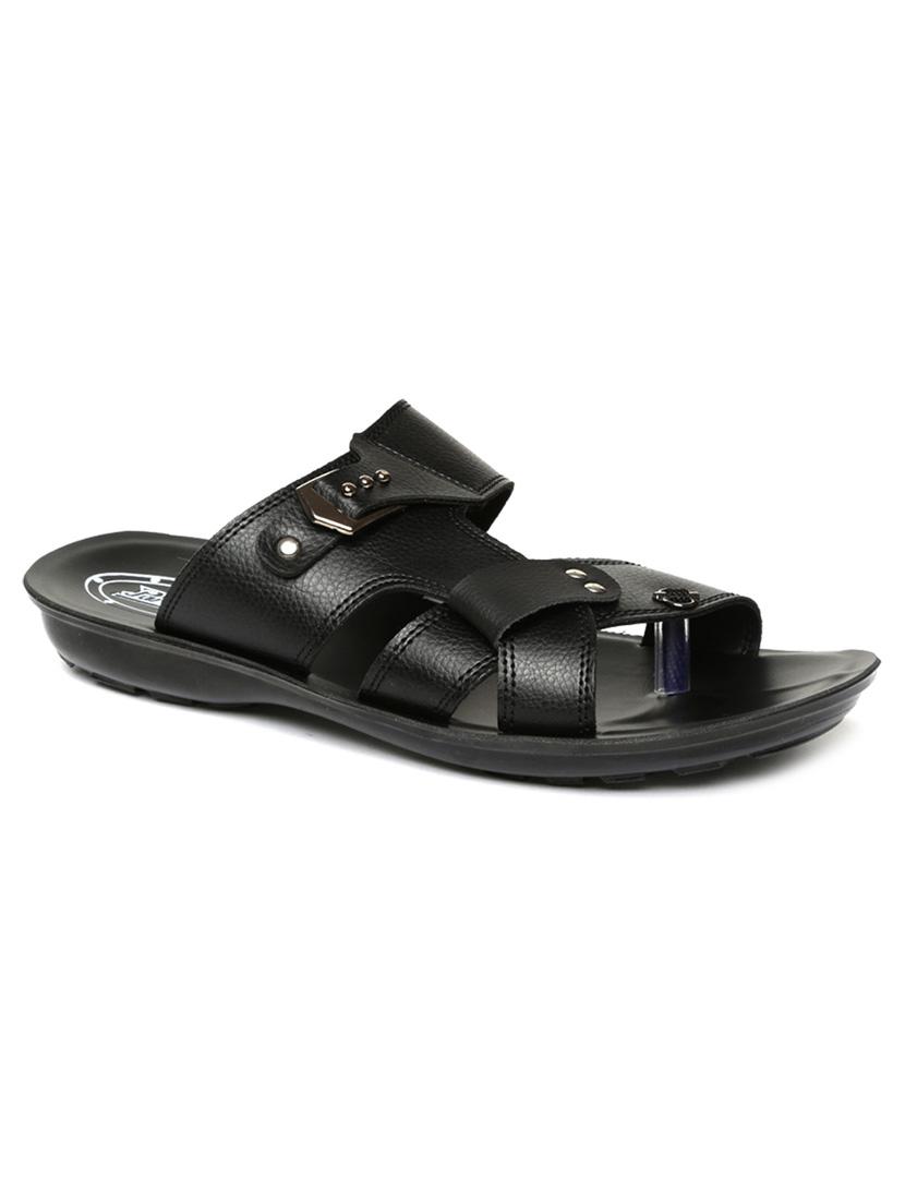 black fabric slip on slippers - 17411350 - Zoom Image - 1