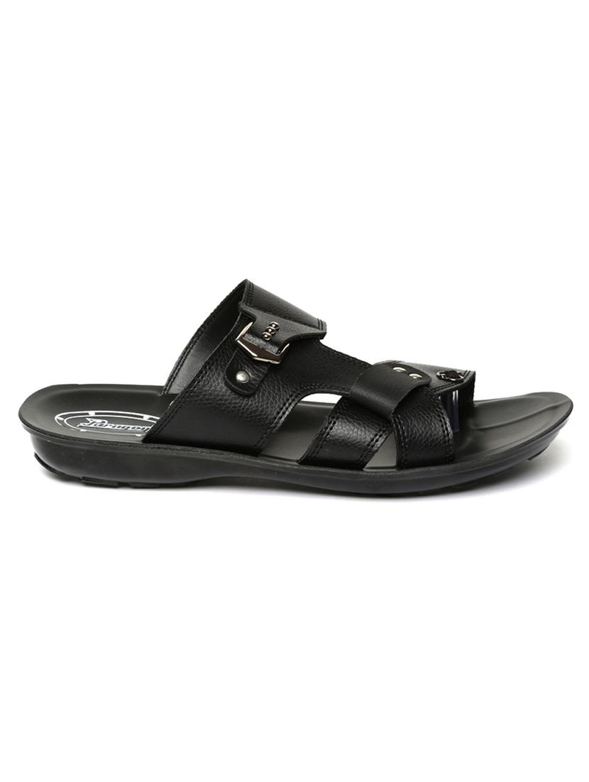 black fabric slip on slippers - 17411350 - Zoom Image - 2