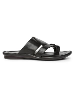 black fabric slip on slippers - 17411365 - Standard Image - 2