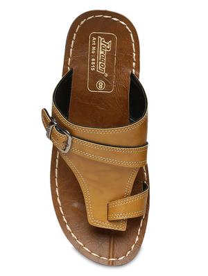 tan fabric slip on slippers - 17411366 - Standard Image - 4