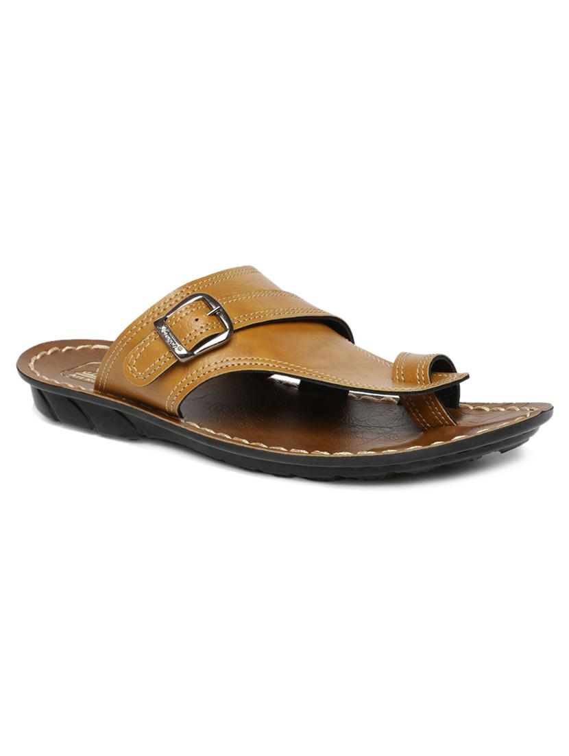 tan fabric slip on slippers - 17411366 - Zoom Image - 1