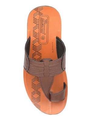 brown fabric slip on slippers - 17411368 - Standard Image - 4