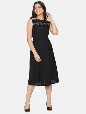 lace detail pleated dress - 17411412 - Standard Image - 2