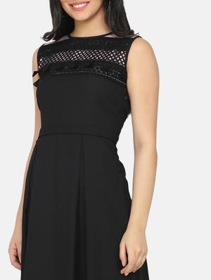 lace detail pleated dress - 17411412 - Standard Image - 4