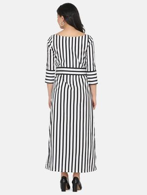 button up striped maxi dress - 17411420 - Standard Image - 3
