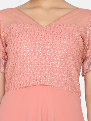 embellished bodice maxi dress - 17411423 - Standard Image - 5