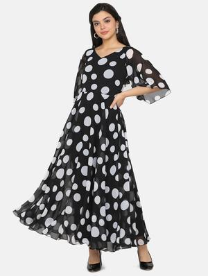 flutter sleeves polka dot dress - 17411425 - Standard Image - 2