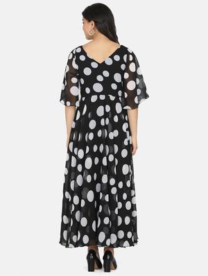 flutter sleeves polka dot dress - 17411425 - Standard Image - 3