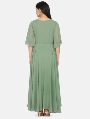 flutter sleeves maxi dress - 17411426 - Standard Image - 3