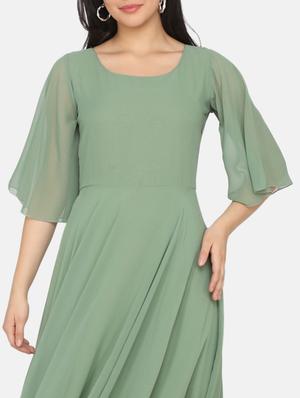 flutter sleeves maxi dress - 17411426 - Standard Image - 4