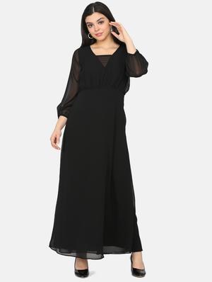 v neck maxi dress - 17411428 - Standard Image - 2