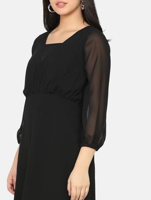 v neck maxi dress - 17411428 - Standard Image - 4