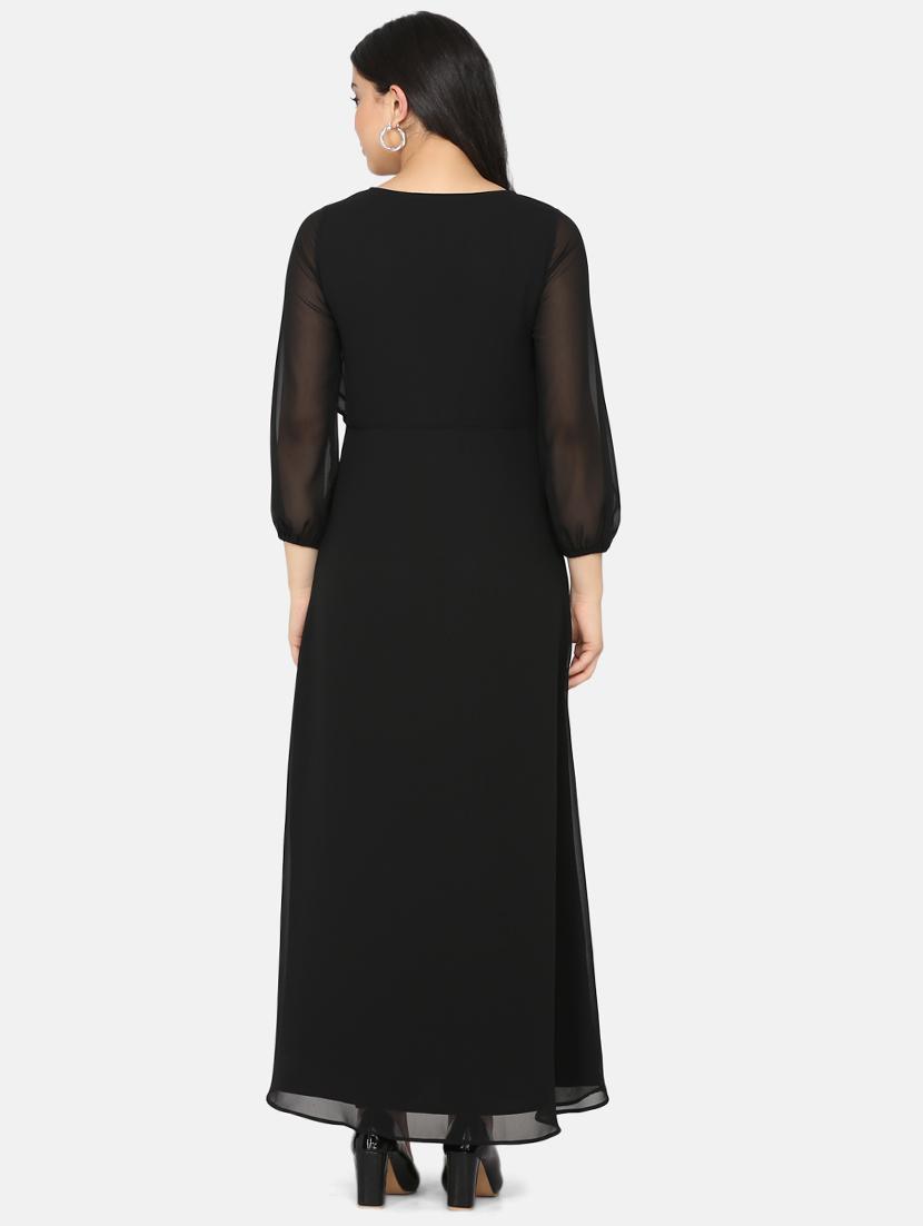 v neck maxi dress - 17411428 - Zoom Image - 3