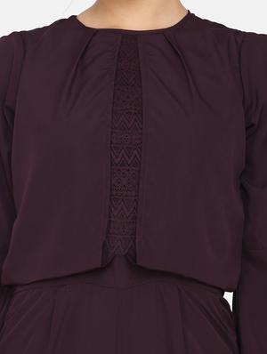 lace detail full leg jumpsuit - 17411430 - Standard Image - 5