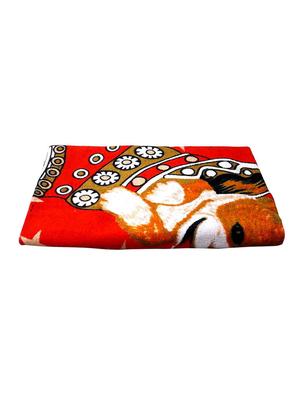 100% cotton 300 gsm kids cartoon bath towel for bathroom set of 1pc, multicolor,63x135, happydog - 17411492 - Standard Image - 2