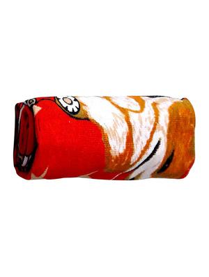 100% cotton 300 gsm kids cartoon bath towel for bathroom set of 1pc, multicolor,63x135, happydog - 17411492 - Standard Image - 3