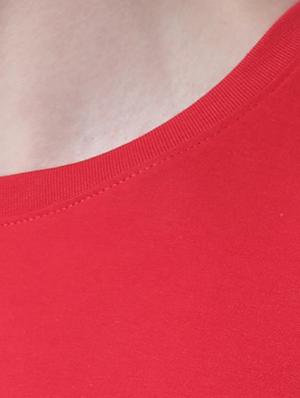 red chest print t-shirt - 17411525 - Standard Image - 5