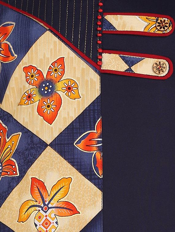 floral straight kurta - 17411581 - Zoom Image - 5