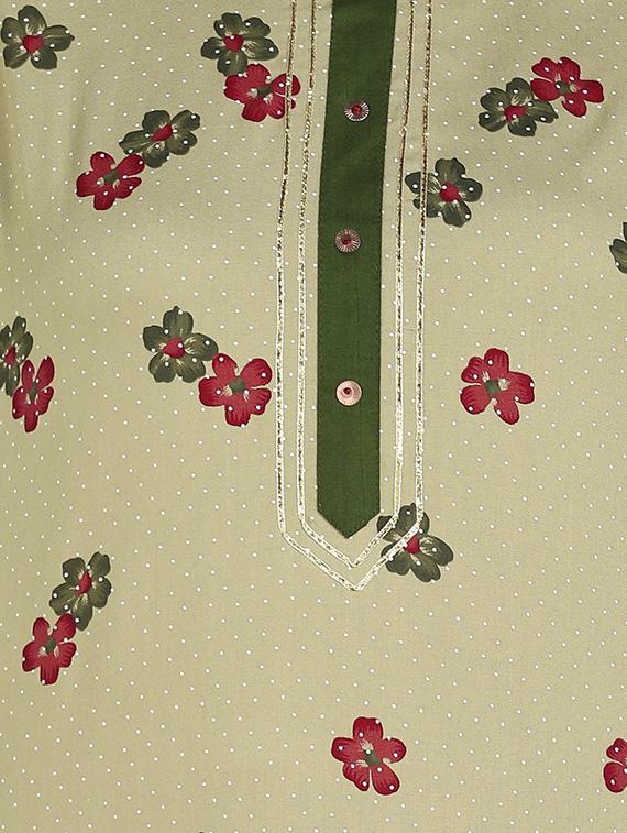 floral straight kurta - 17411582 - Zoom Image - 5
