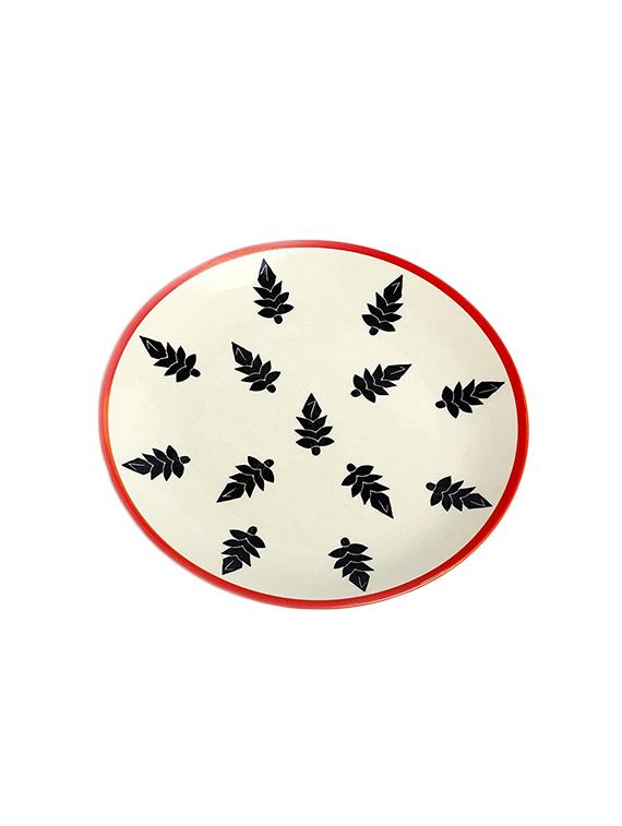 ceramic handmade elegant christmas tree pattern round plates (set of 6) - 17411637 - Zoom Image - 3