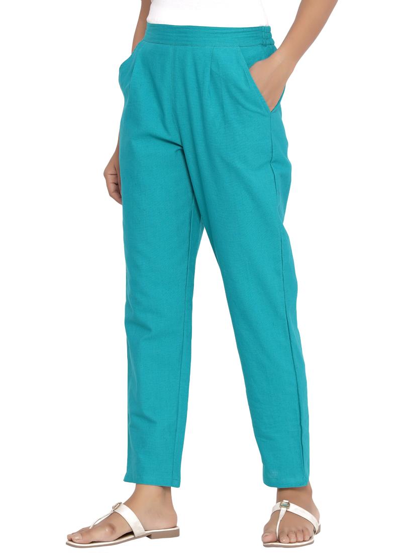 mid rise cigarette pants trouser - 17411683 - Zoom Image - 2