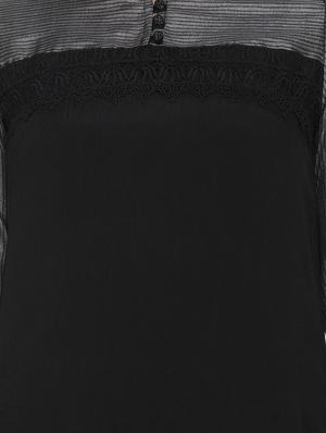 black straight kurta - 17412140 - Standard Image - 4