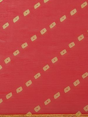bandhani printed saree with blouse - 17412602 - Standard Image - 4