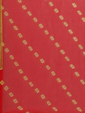 bandhani printed saree with blouse - 17412602 - Standard Image - 5