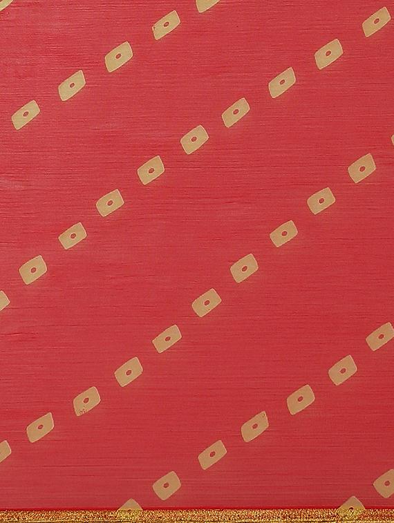 bandhani printed saree with blouse - 17412602 - Zoom Image - 4