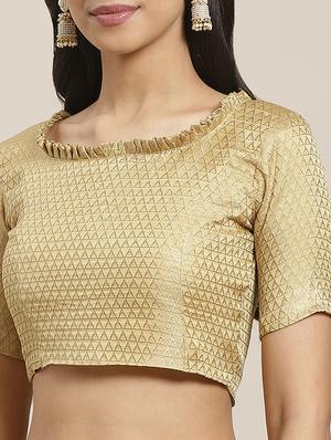 bandhani printed saree with blouse - 17412603 - Standard Image - 3