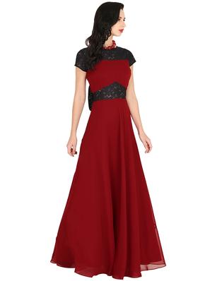 bow back flared maxi dress - 17412733 - Standard Image - 2