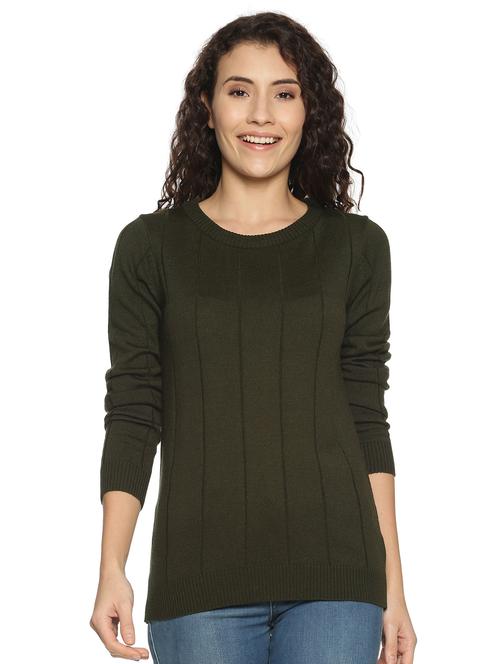 round neck striped sweatshirt - 17413426 - Standard Image - 1