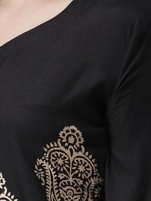 foil print kurta palazzo set - 17413528 - Standard Image - 4