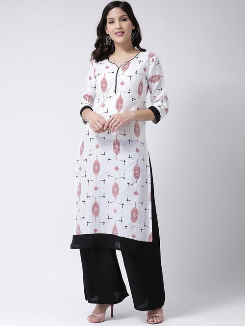 printed kurta palazzo set - 17413551 - Standard Image - 1