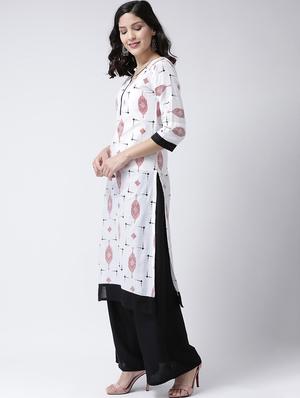 printed kurta palazzo set - 17413551 - Standard Image - 2
