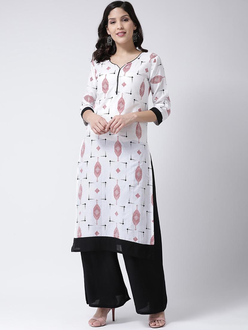 printed kurta palazzo set - 17413551 - Zoom Image - 1