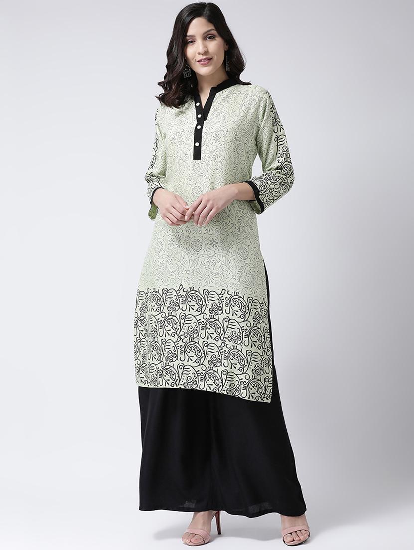 printed kurta palazzo set - 17413553 - Zoom Image - 1
