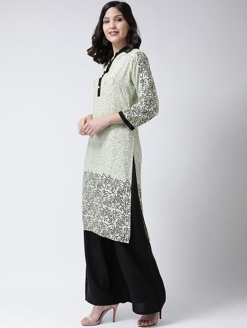 printed kurta palazzo set - 17413553 - Zoom Image - 2