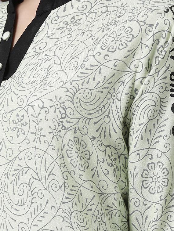 printed kurta palazzo set - 17413553 - Zoom Image - 4