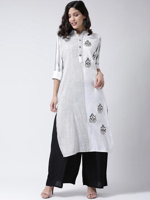 printed kurta palazzo set - 17413554 - Standard Image - 1