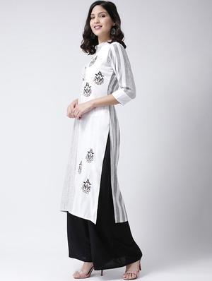 printed kurta palazzo set - 17413554 - Standard Image - 2