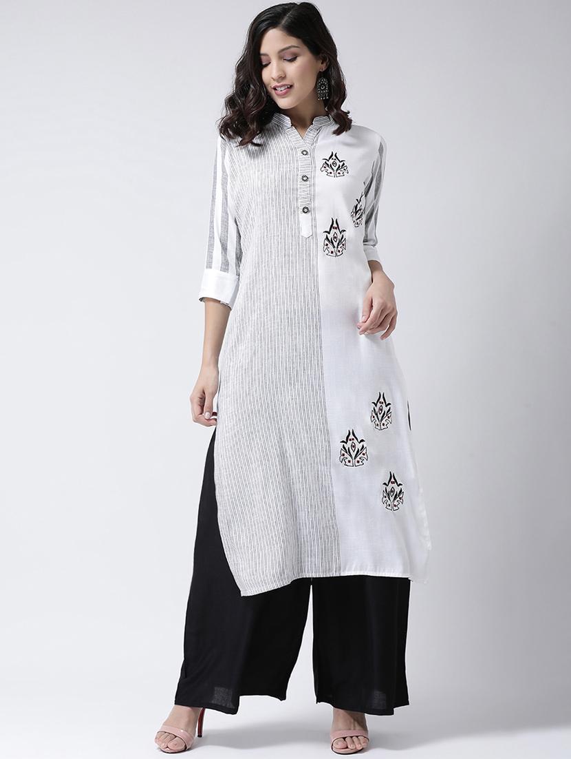 printed kurta palazzo set - 17413554 - Zoom Image - 1