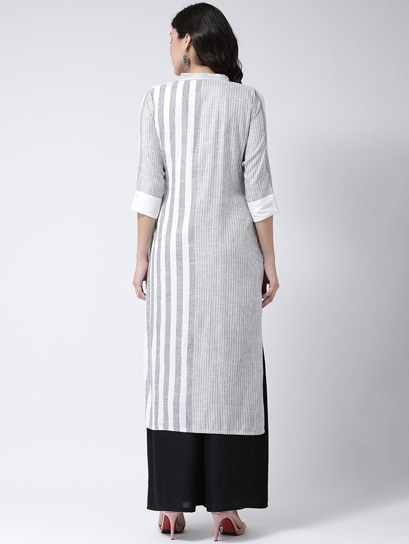 printed kurta palazzo set - 17413554 - Zoom Image - 3