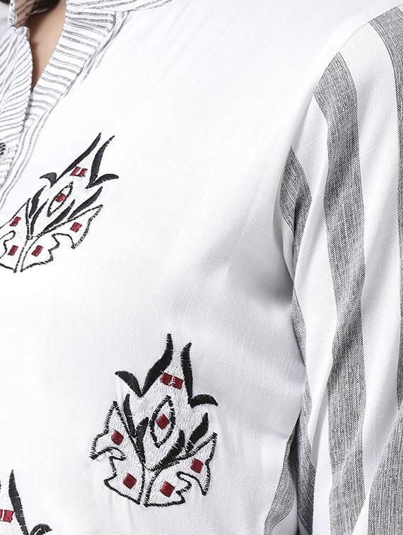 printed kurta palazzo set - 17413554 - Zoom Image - 4